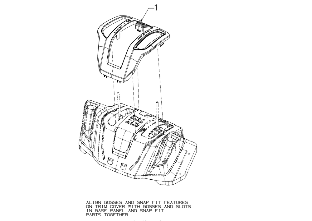 Panel Cover Diagram and Parts List for 2X26-INCHHP (31AM5CVS710)(2017) Cub Cadet Snow Blower